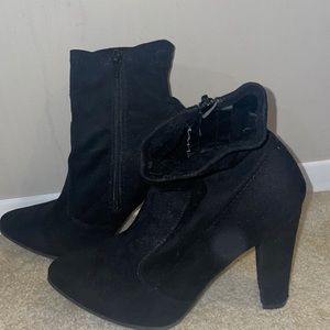 Black ankle boots